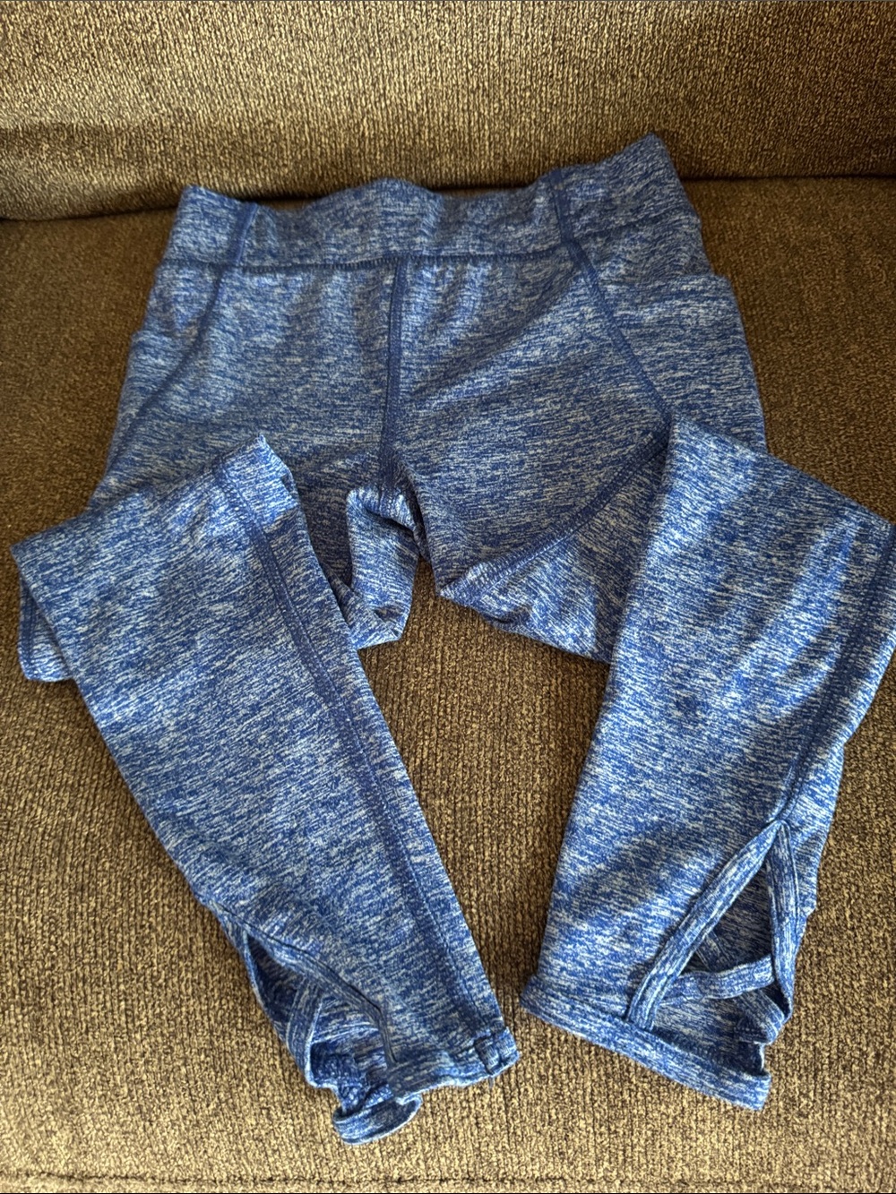 Athletic Works Blue Heather Girls Active Leggings